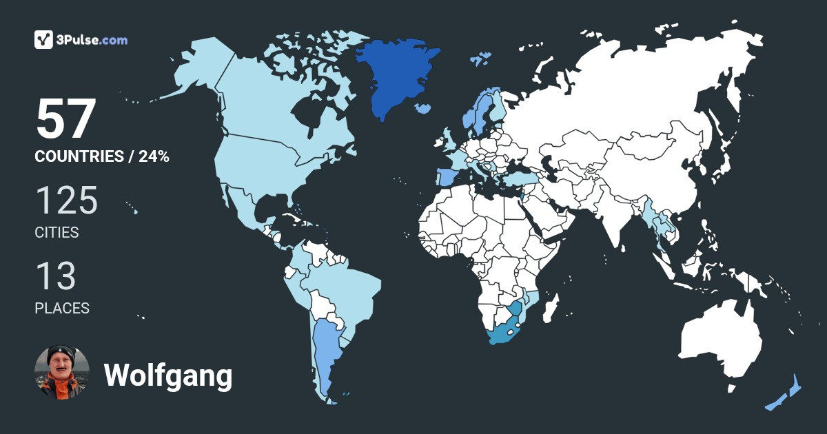 Изображение Карты путешествий Wolfgang von-Afrika