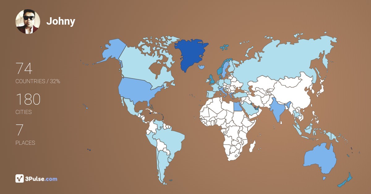 Изображение Карты путешествий Johny Tellis