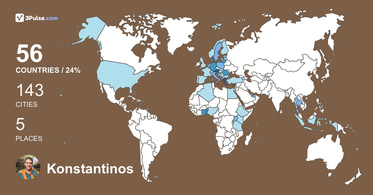 Изображение Карты путешествий Konstantinos Maragkos