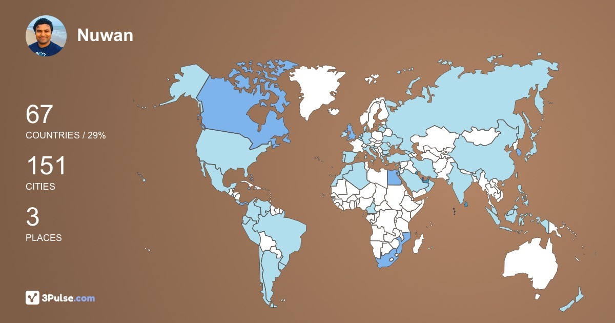 Изображение Карты путешествий Nuwan Jayasuriya