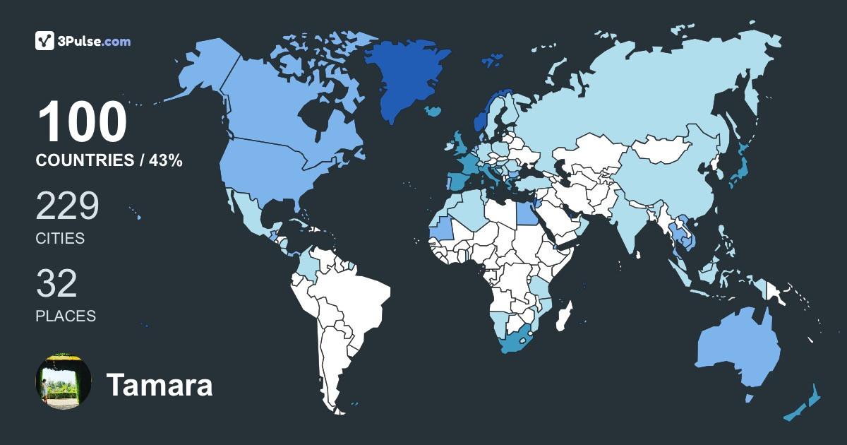 Изображение Карты путешествий Tamara Courchay