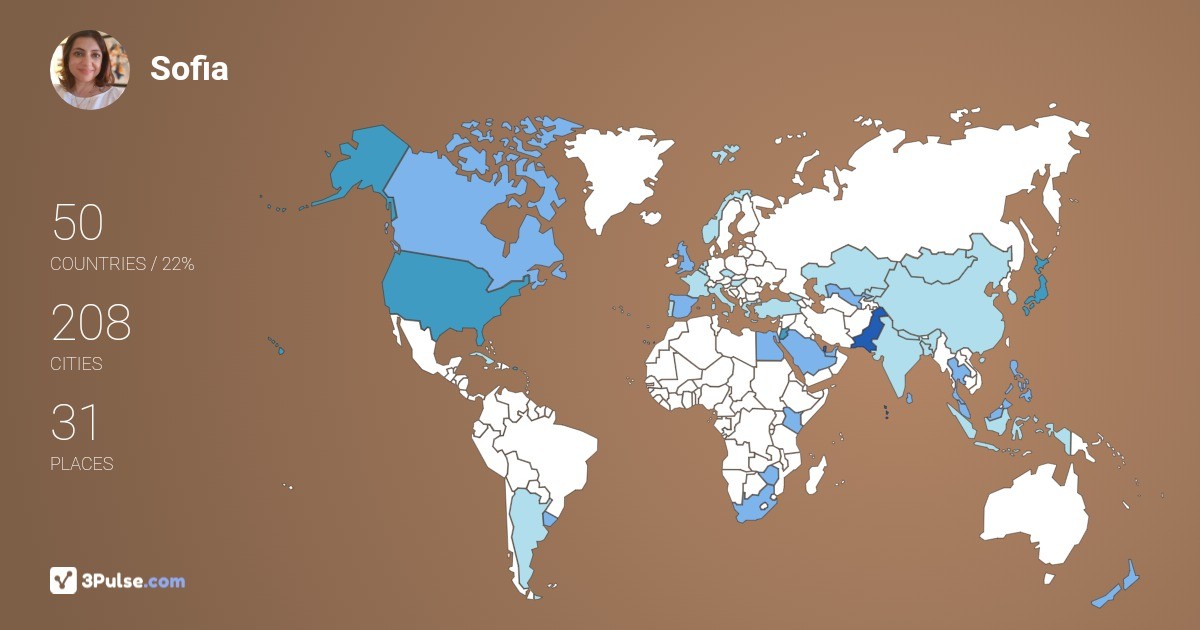 Изображение Карты путешествий Sofia Shakil