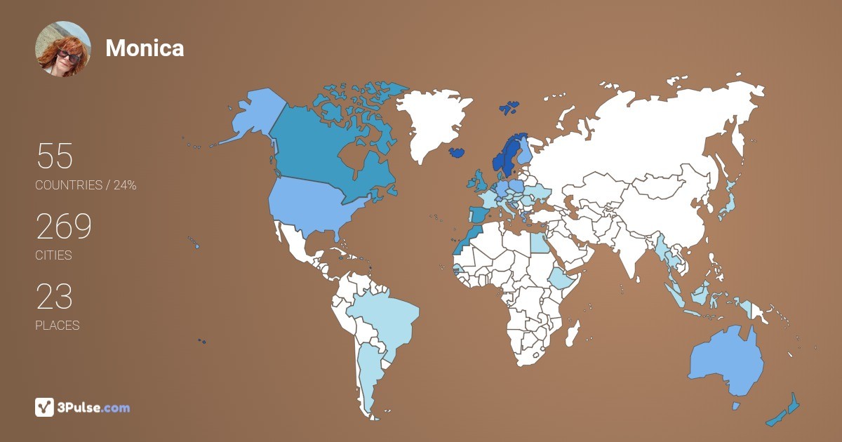 Изображение Карты путешествий Monica Torgrip