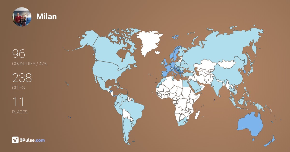 Изображение Карты путешествий Milan Maksi