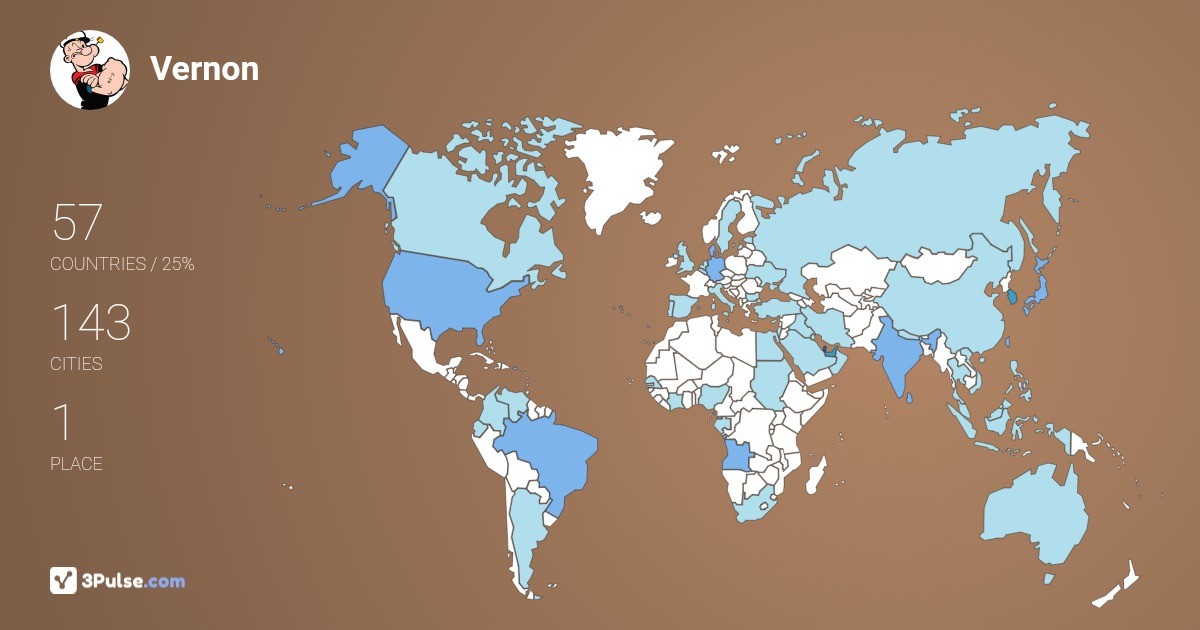 Изображение Карты путешествий Vernon Fernando