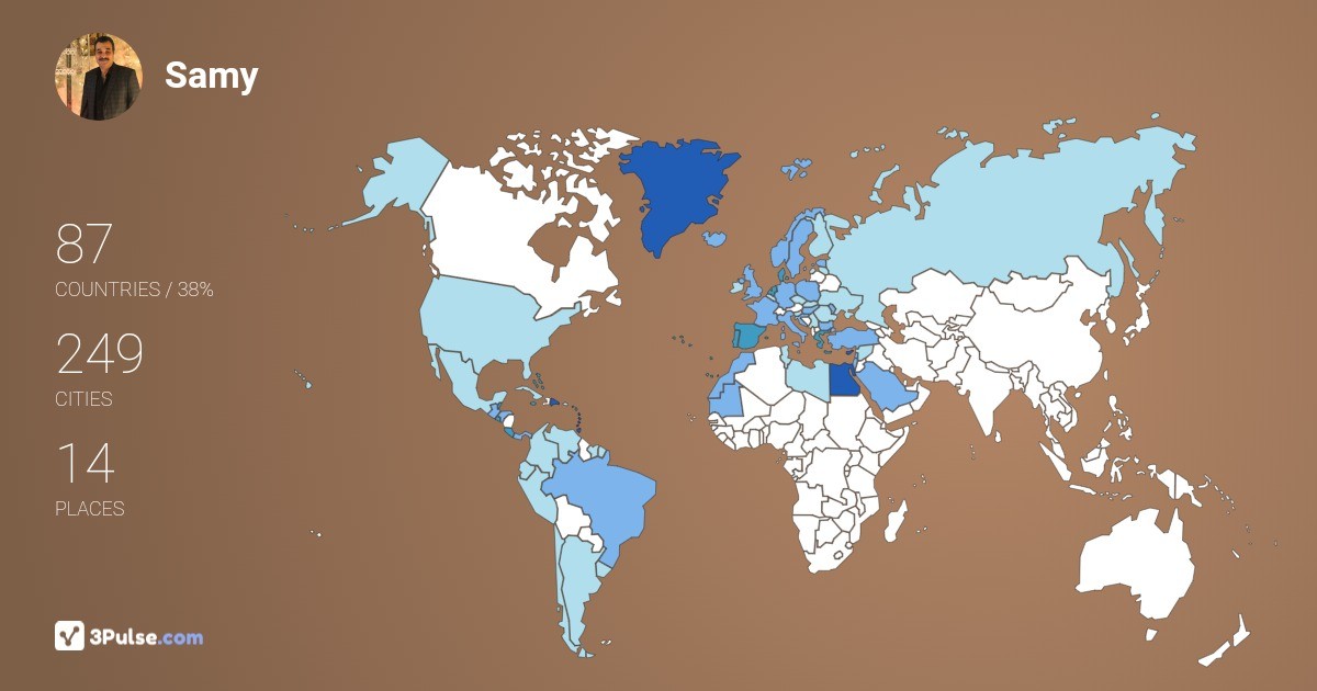 Samy Abdin's Travel Map Image