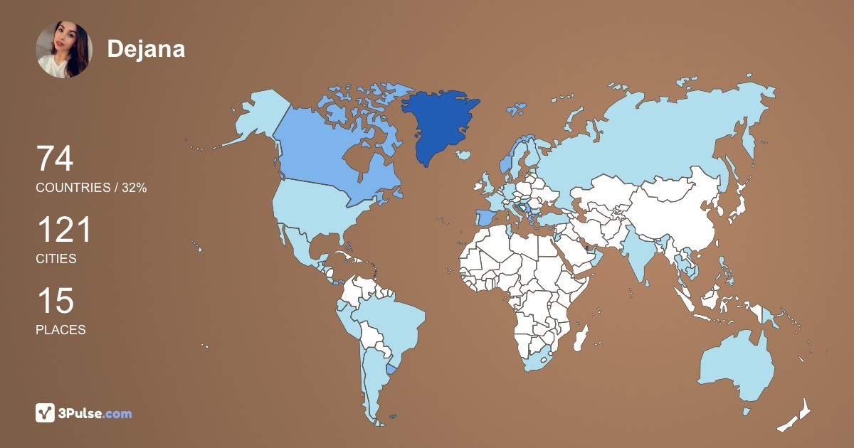 Изображение Карты путешествий Dejana Petrovic