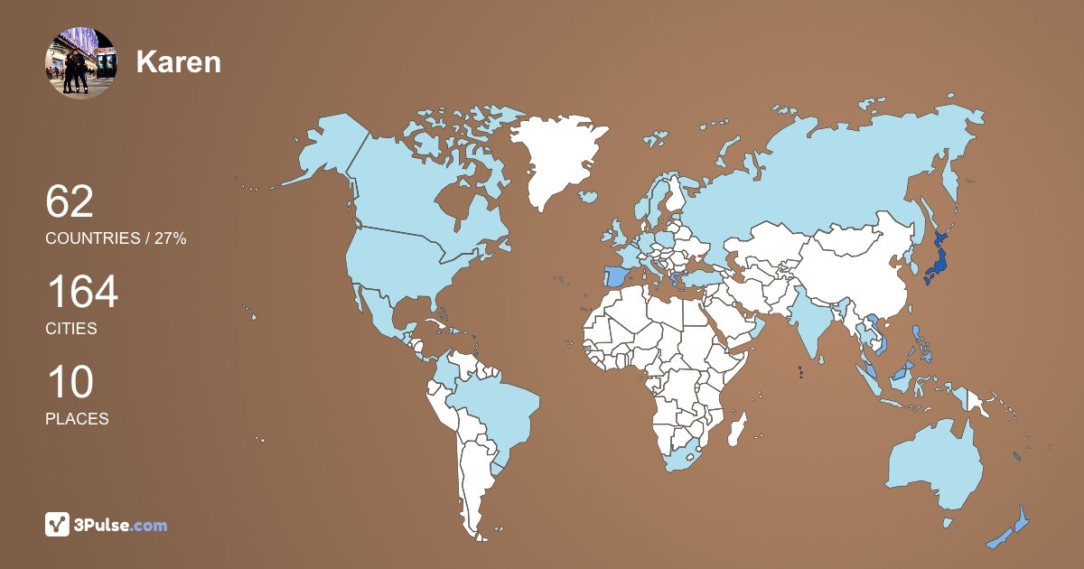 Изображение Карты путешествий Karen Esguerra