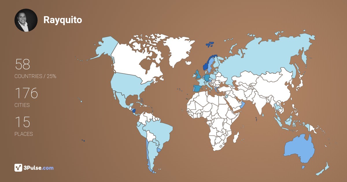 Rayquito Schenk's Travel Map Image