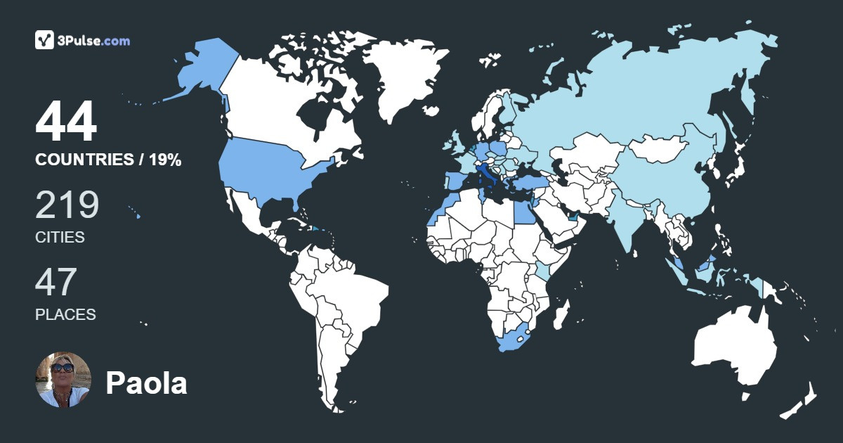 Paola Schettini's Travel Map Image