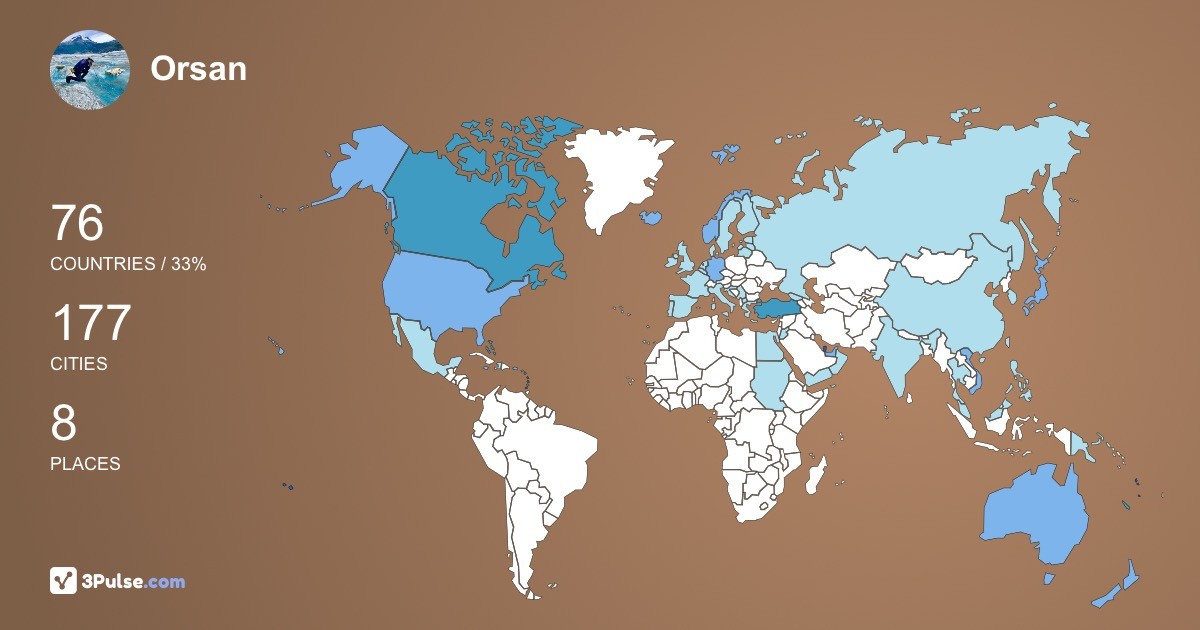 Изображение Карты путешествий Orsan Turan