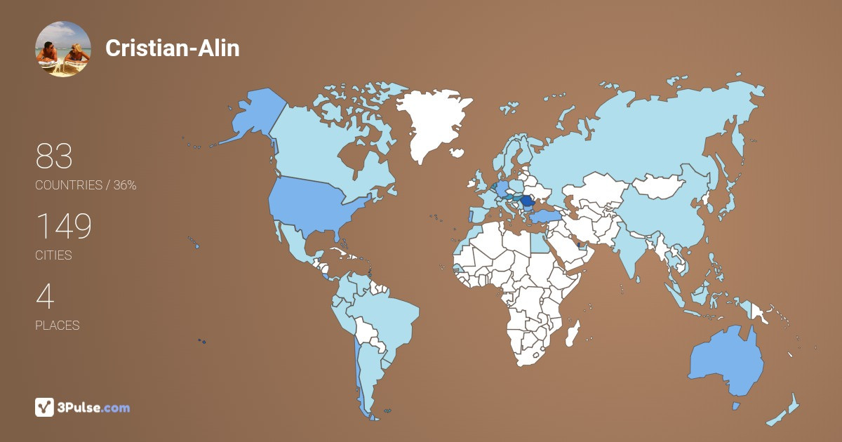 Изображение Карты путешествий Cristian-Alin Dumitru