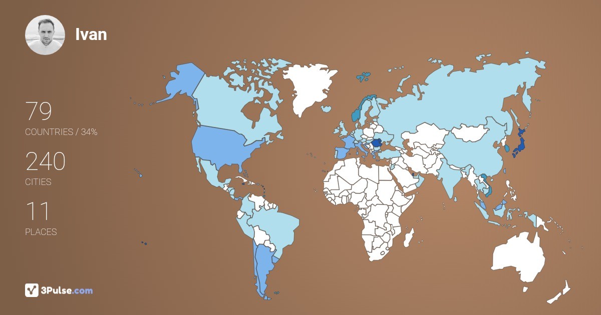 Изображение Карты путешествий Ivan Stoian