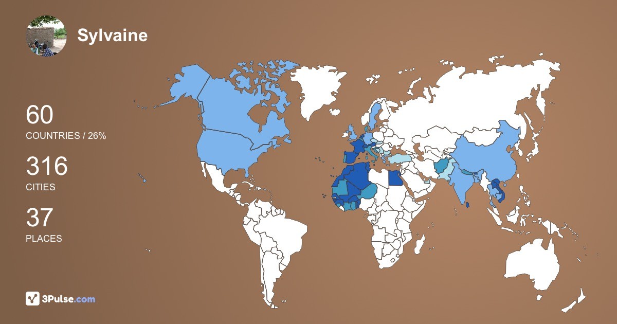 Изображение Карты путешествий Sylvaine Rieg