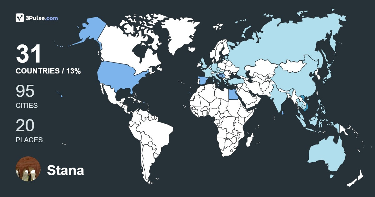 Изображение Карты путешествий Stana Kentera