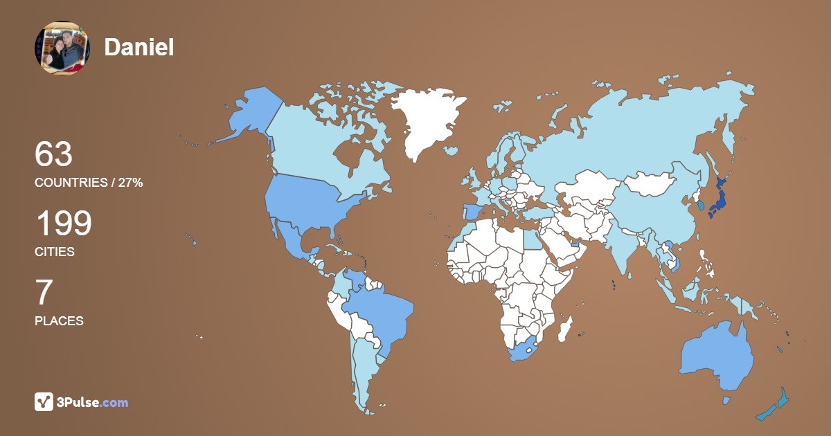 Изображение Карты путешествий Daniel Siscar