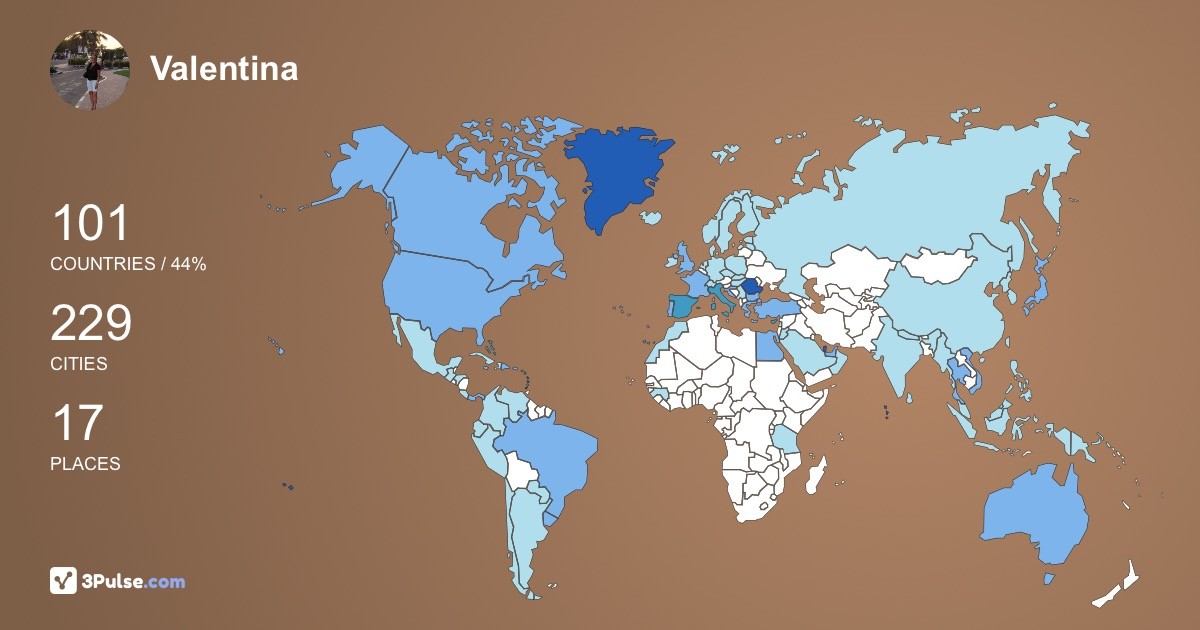 Изображение Карты путешествий Valentina Ionita