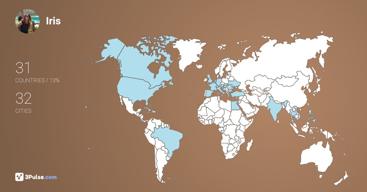 Изображение Карты путешествий Iris Schwartz
