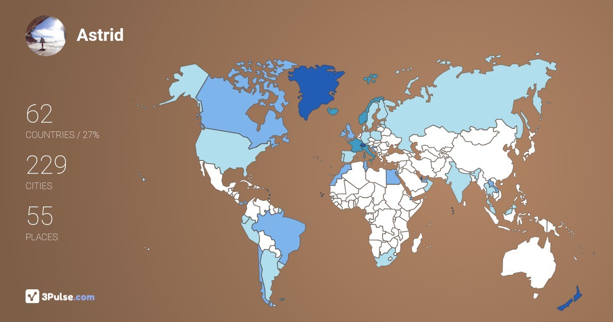 Изображение Карты путешествий Astrid Coppex