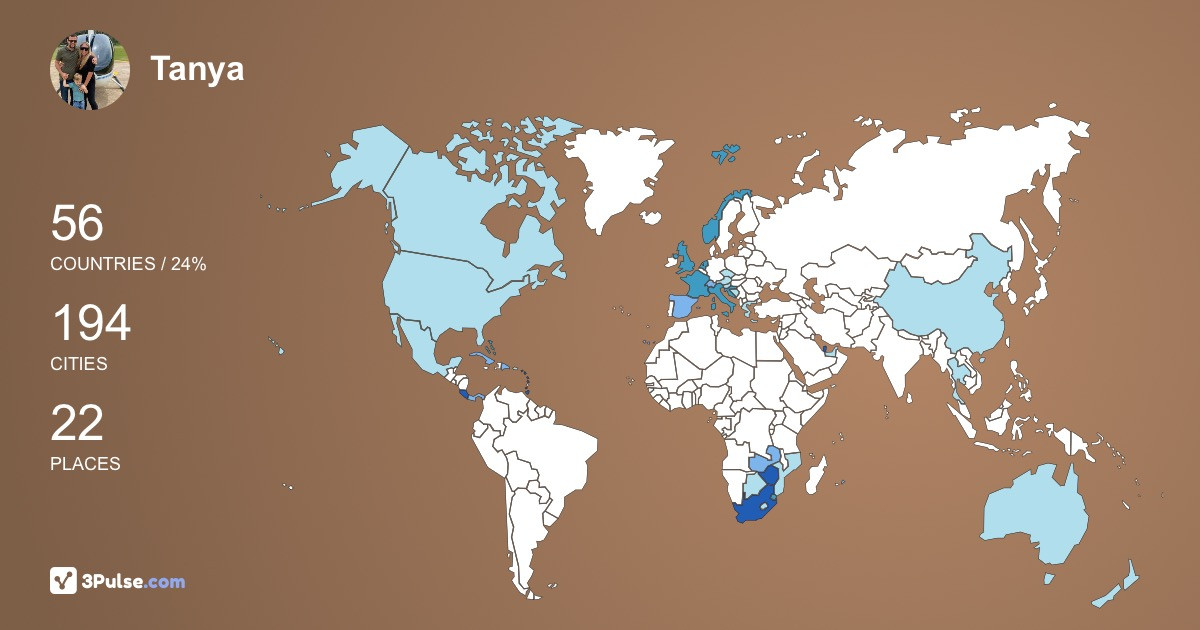Изображение Карты путешествий Tanya Meijsing