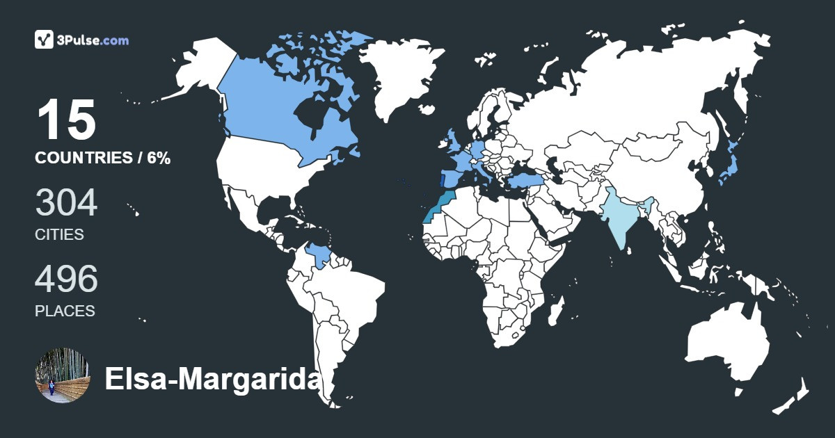 Elsa-Margarida Oliveira-Mesquita's Travel Map Image