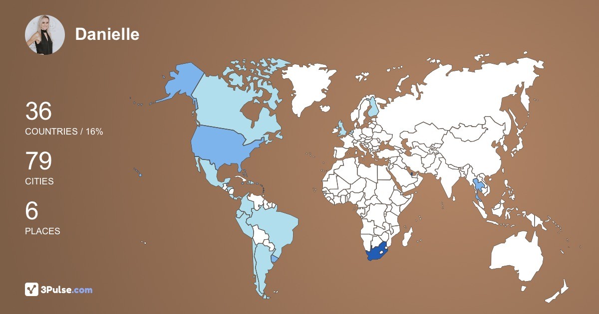 Изображение Карты путешествий Danielle Jackson