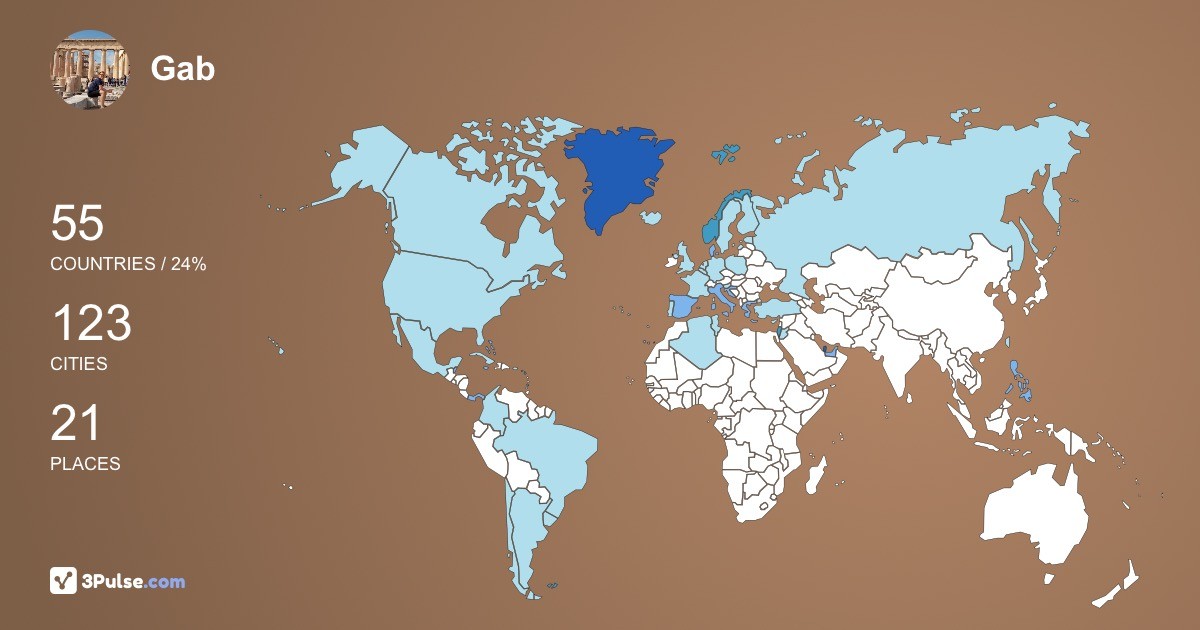 Изображение Карты путешествий Gab Amparo