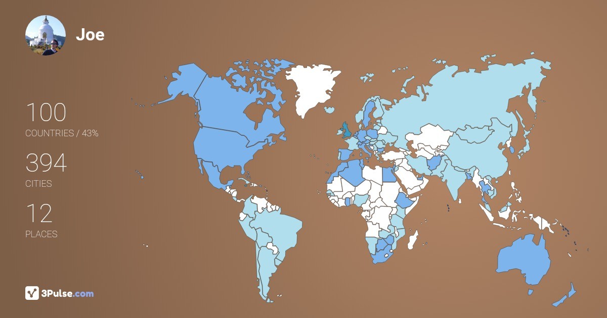 Изображение Карты путешествий Joe Due