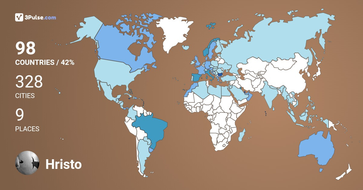 Изображение Карты путешествий Hristo Groshkov