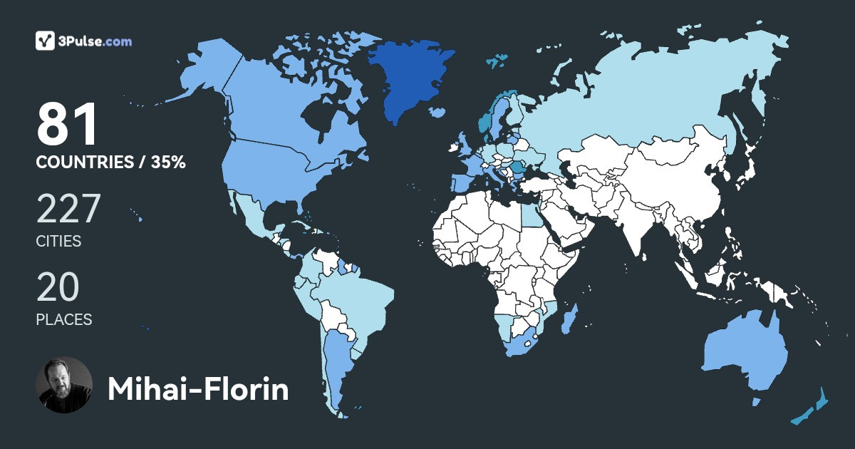 Mihai-Florin Gherasim's Travel Map Image