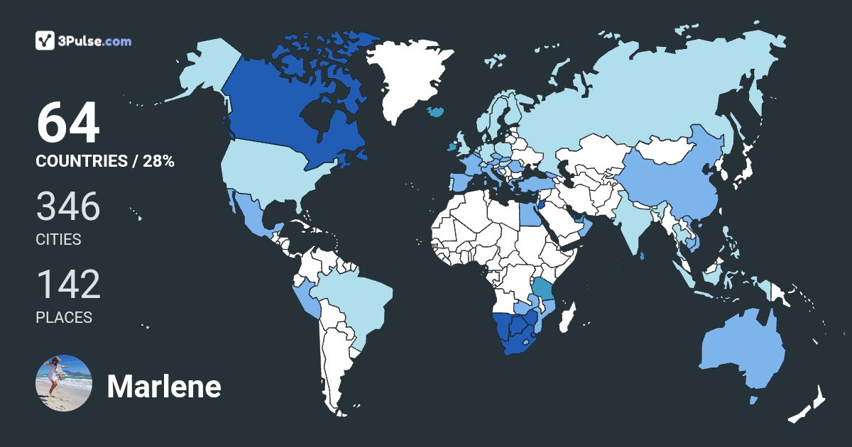 Изображение Карты путешествий Marlene Janse-van-Vuuren