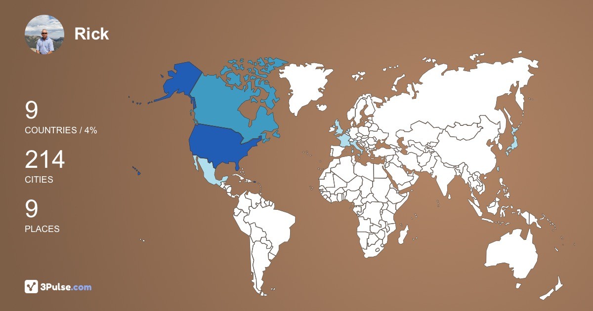 Изображение Карты путешествий Rick Gross