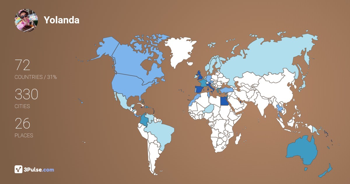 Yolanda Velasco's Travel Map Image