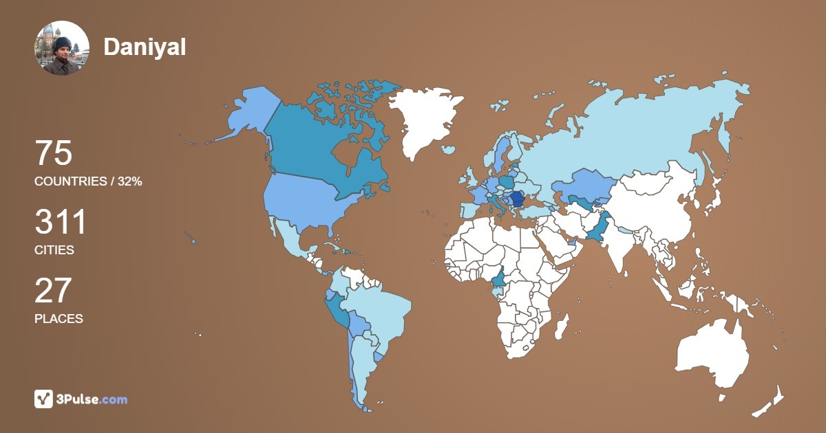 Изображение Карты путешествий Daniyal Amed