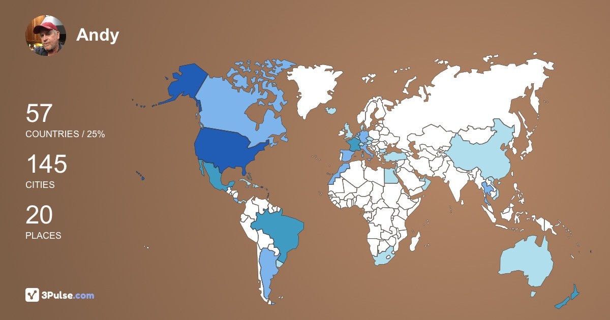 Изображение Карты путешествий Andy Grant