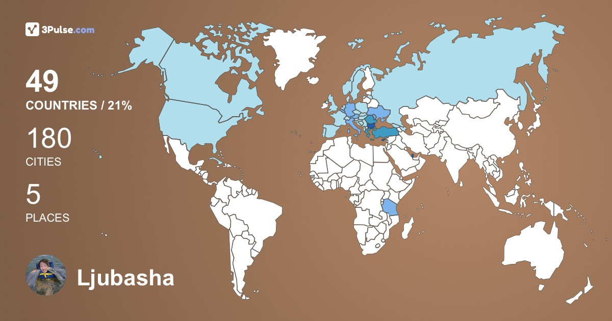 Изображение Карты путешествий Ljubasha Kamenova