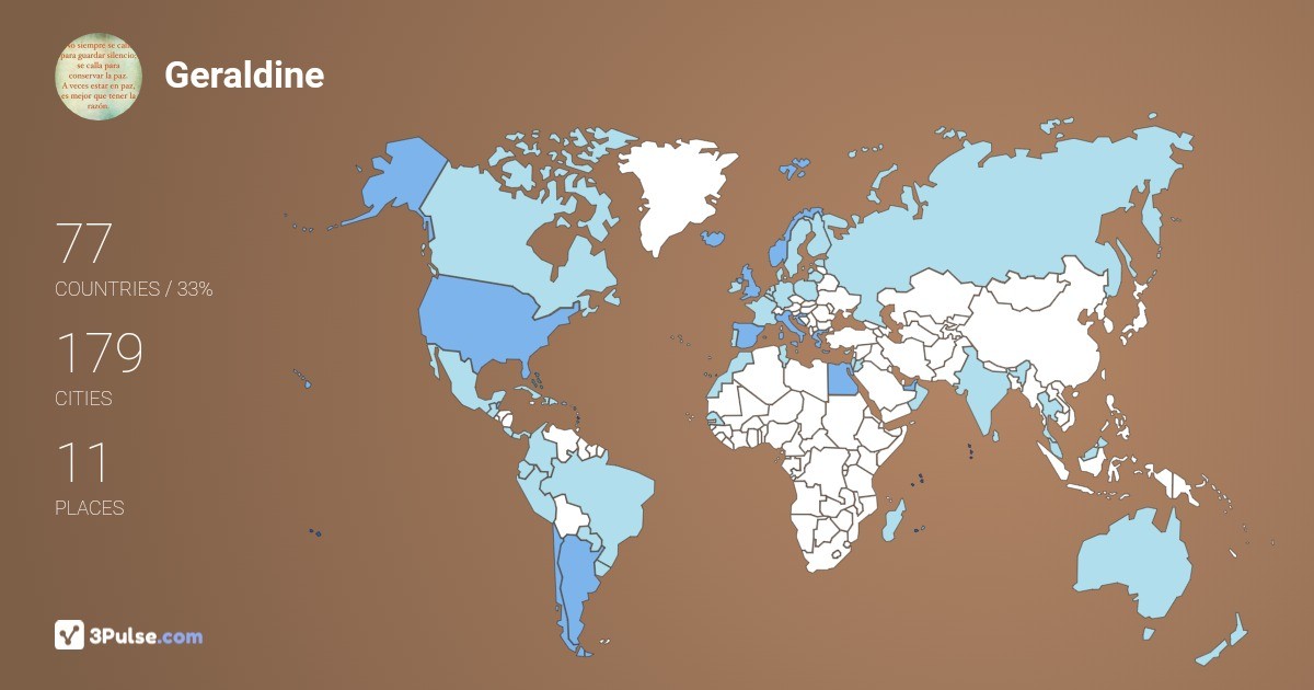 Изображение Карты путешествий Geraldine Mujica