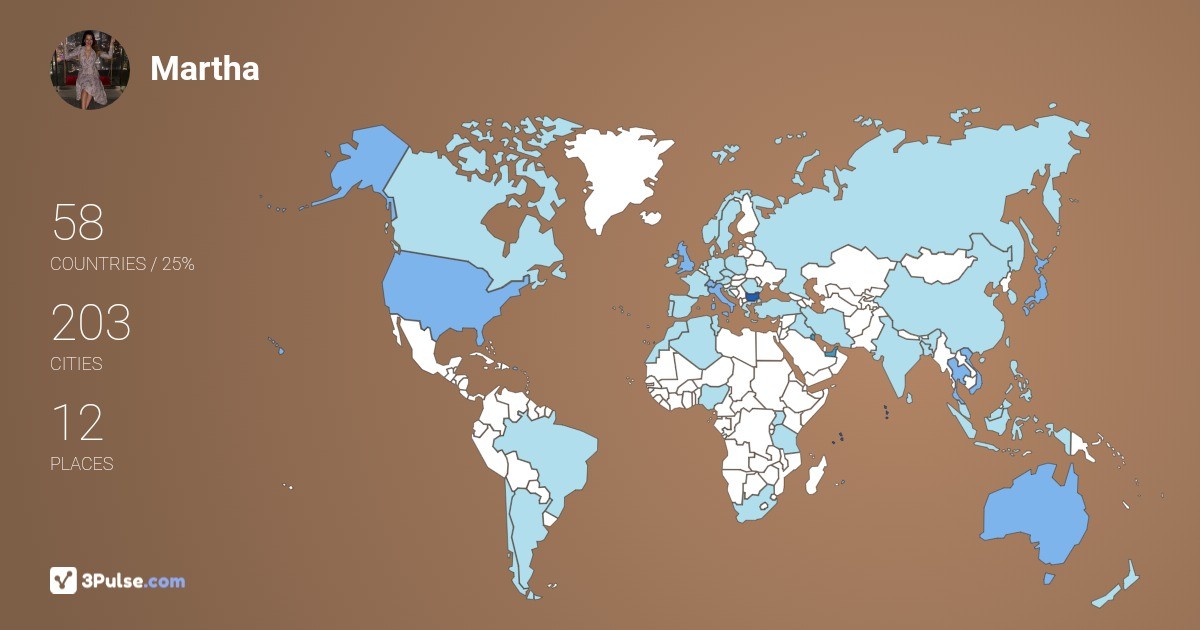 Изображение Карты путешествий Martha Slavcheva