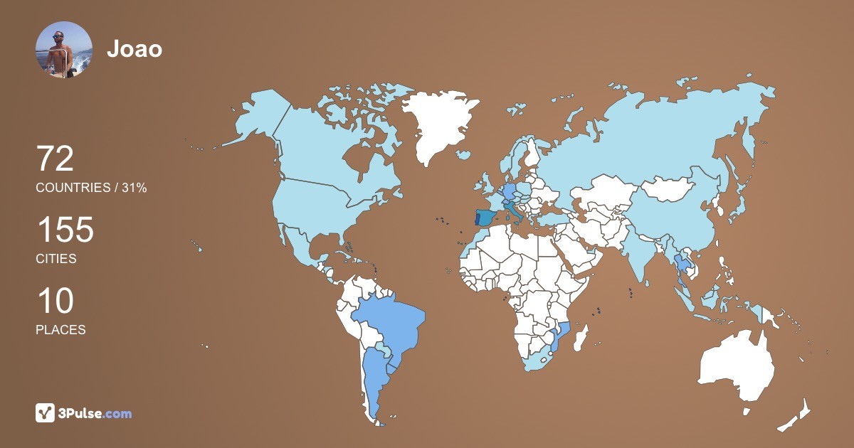 Изображение Карты путешествий Joao Alves