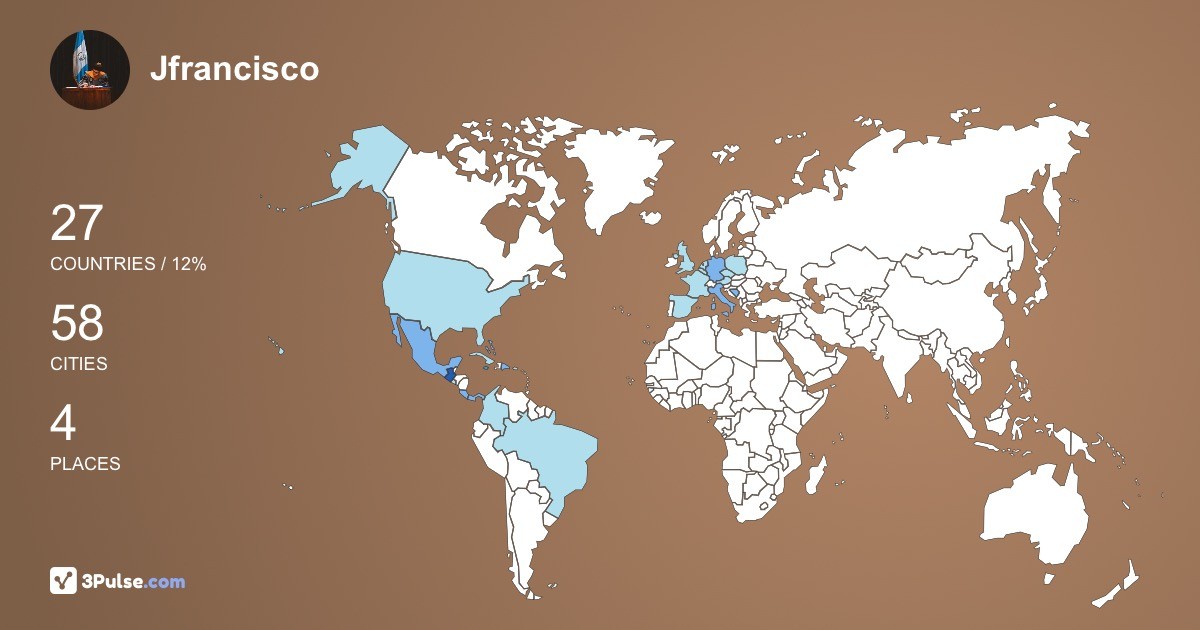 Изображение Карты путешествий Jfrancisco Jf