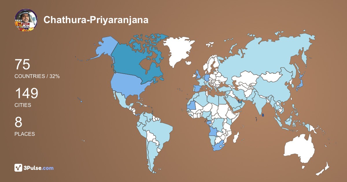 Изображение Карты путешествий Chathura-Priyaranjana Kumarawadu