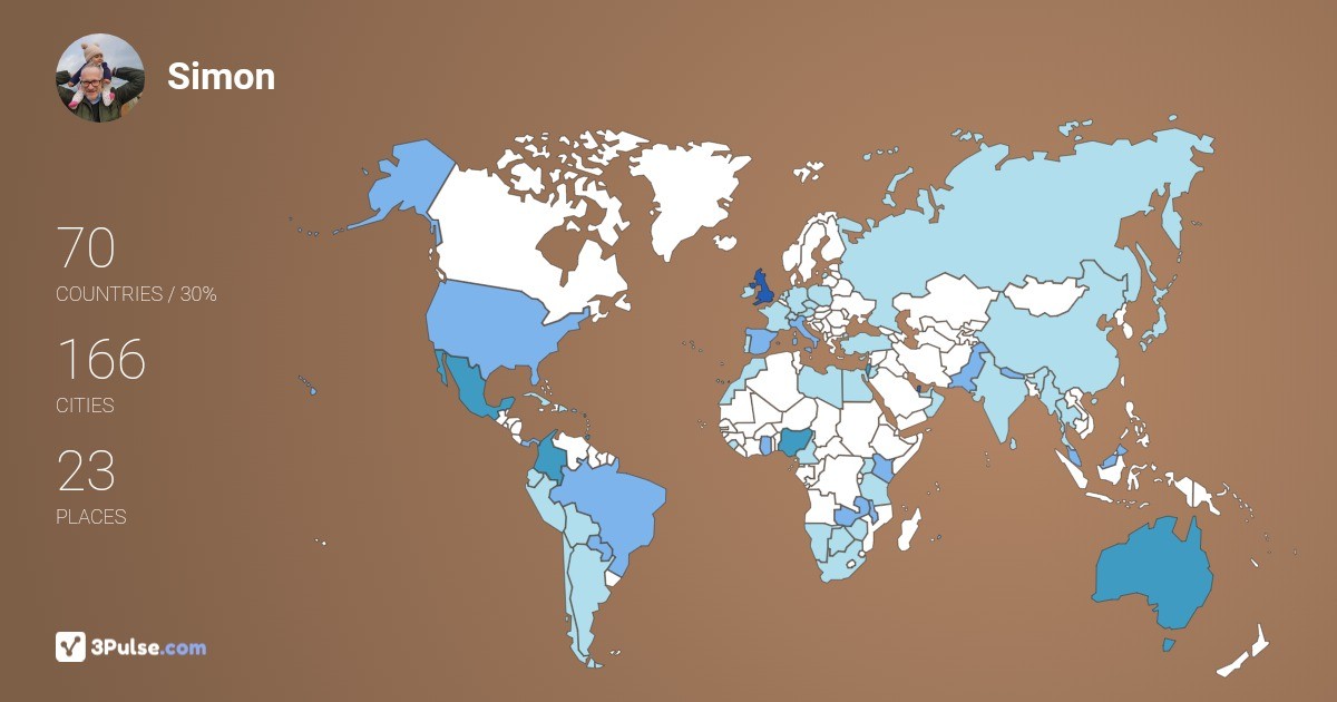 Изображение Карты путешествий Simon Terrington