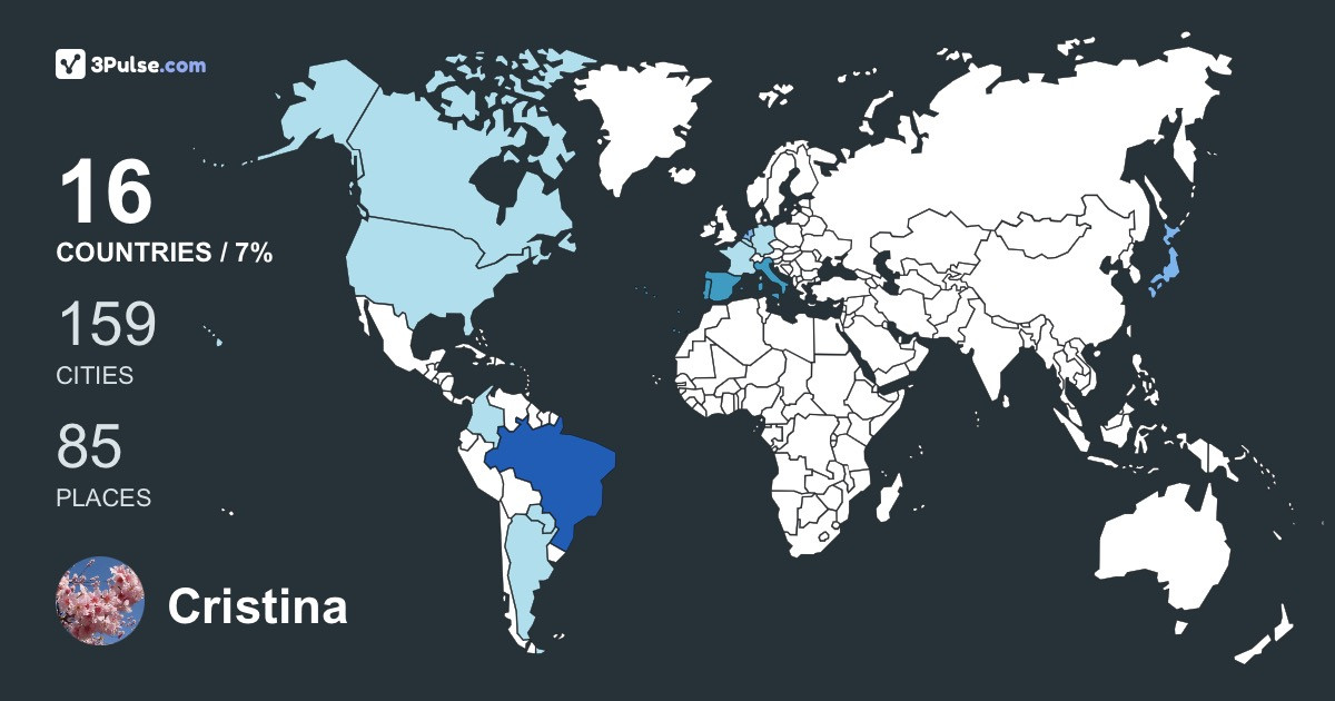 Изображение Карты путешествий Cristina Kanamura