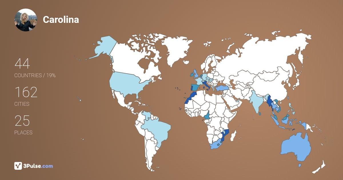 Изображение Карты путешествий Carolina Cruz