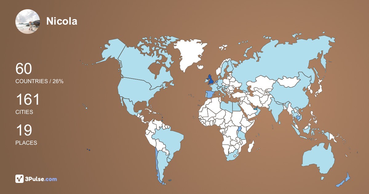 Изображение Карты путешествий Nicola Badby-Smit