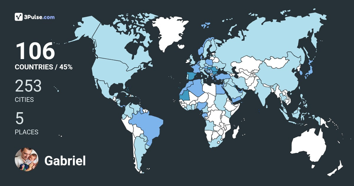 Изображение Карты путешествий Gabriel Paraschiv