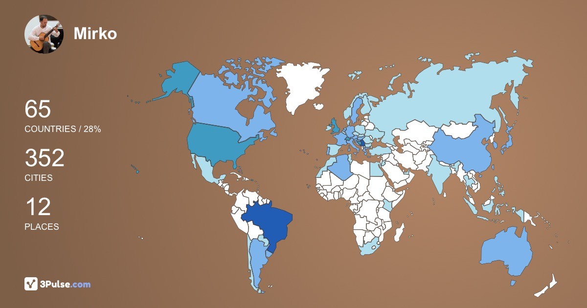 Изображение Карты путешествий Mirko Jankov