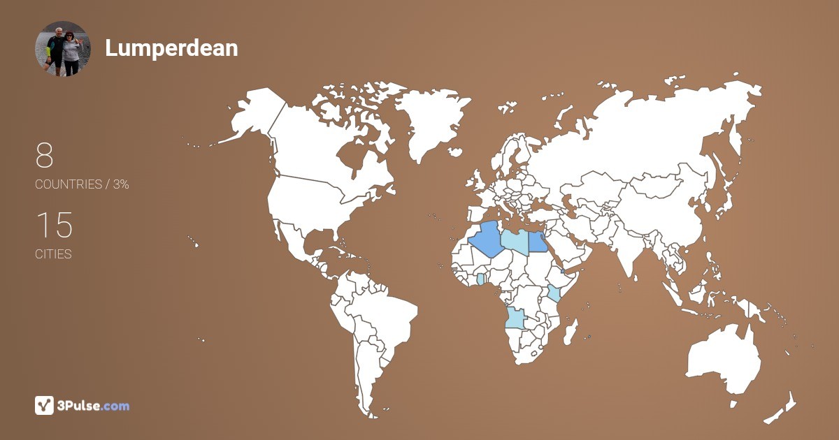 Lumperdean Vasile's Travel Map Image