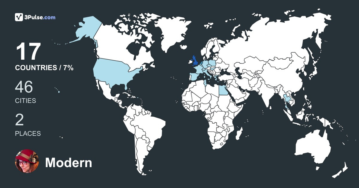 Изображение Карты путешествий Modern Millie