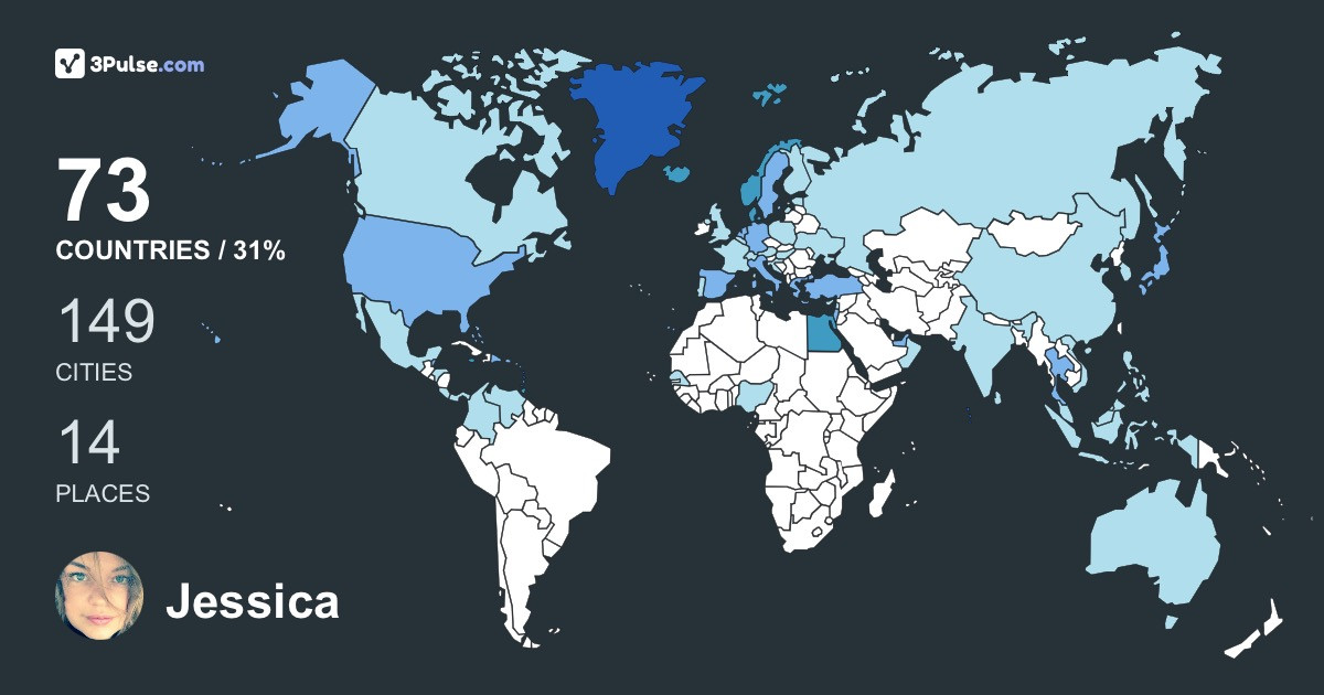 Изображение Карты путешествий Jessica Jde